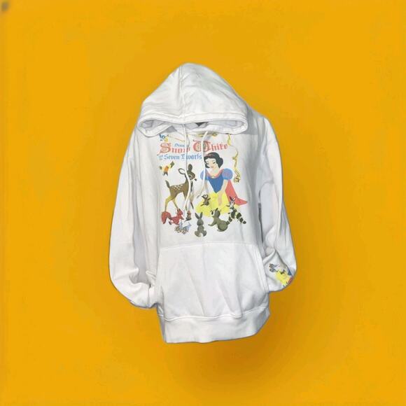 Disney Snow White and the Seven Dwarfs Women's Hoodie Size L Gold Embroidery - Picture 1 of 12